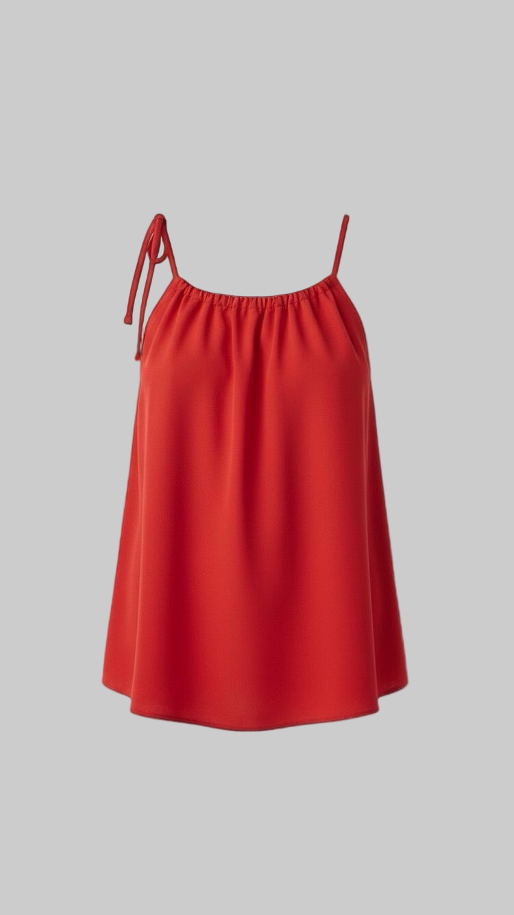 Red Strappy Tank Top
