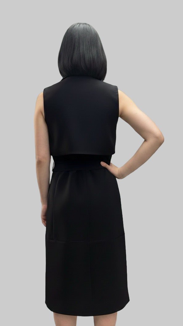 Sleeveless Trench Coat Dress