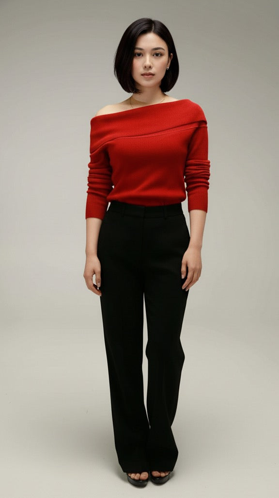 Wide Leg Pants with Belt Loops