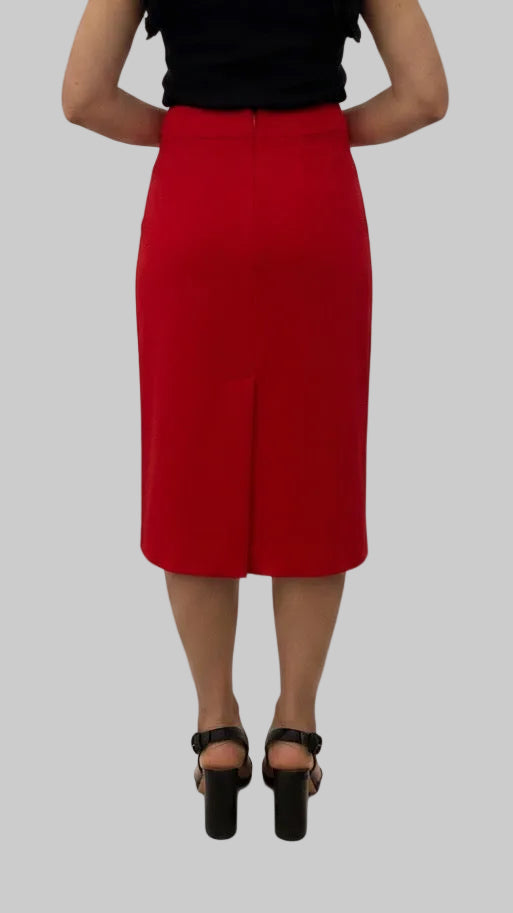 Red Wrap Skirt