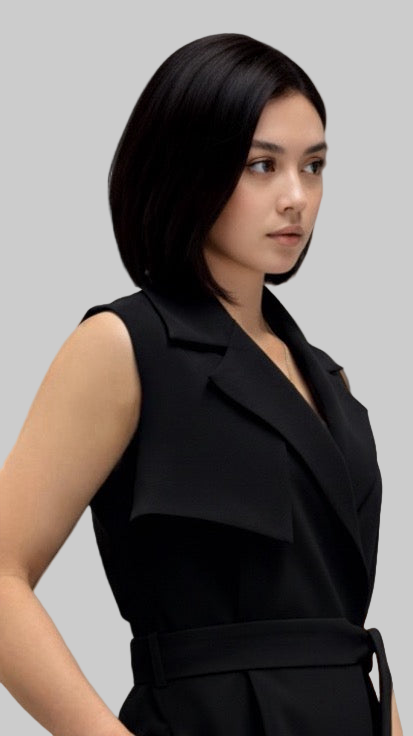 Sleeveless Trench Coat Dress