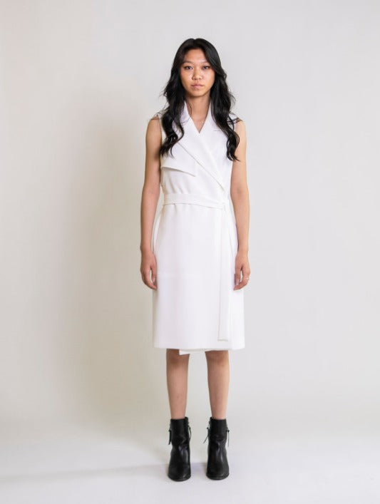 Sleeveless Trench Coat Dress
