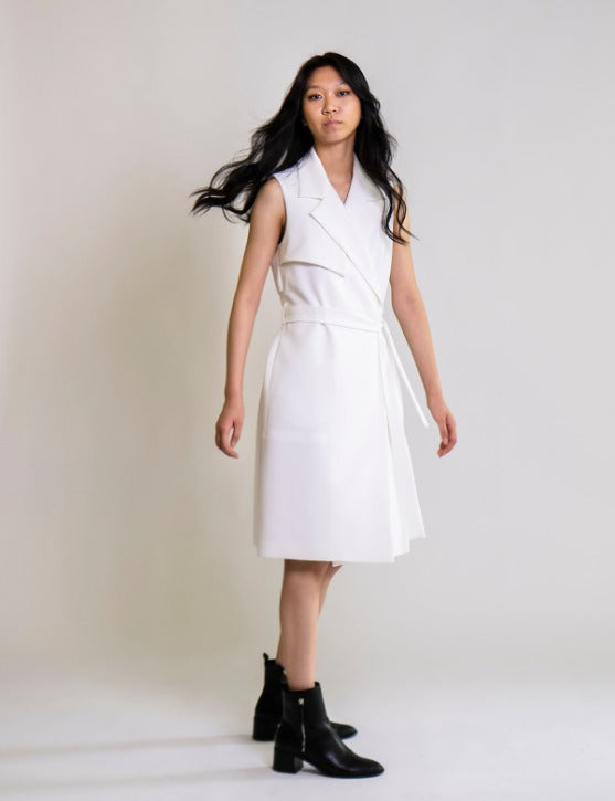 Sleeveless Trench Coat Dress